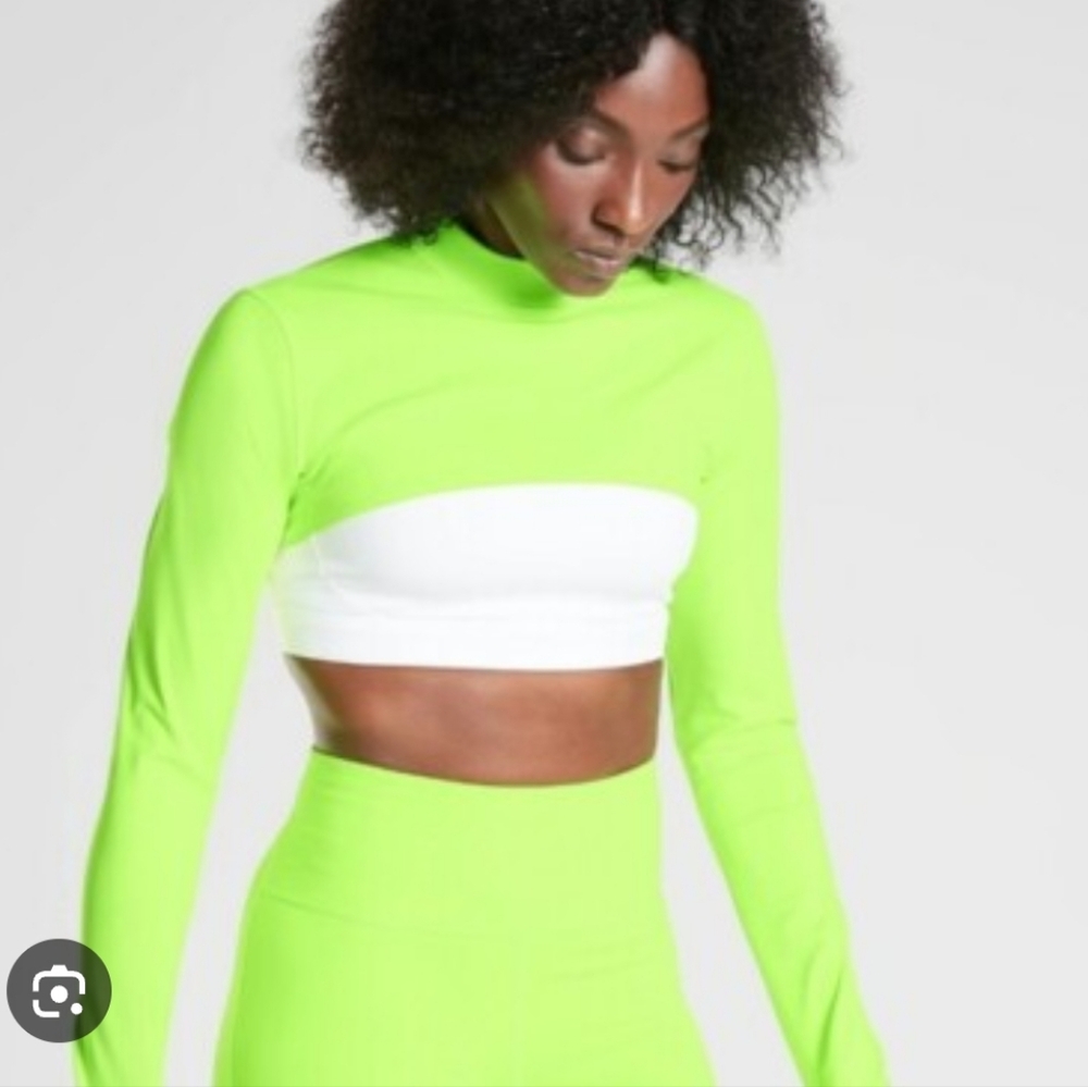 Athleta Neon Green Eclipse Shrug